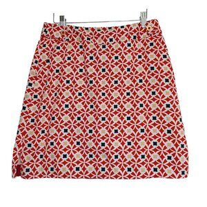 EP Pro Womens Golf‎ Skort Red Geometric Floral Print